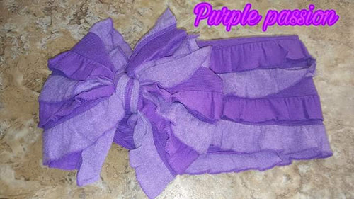 Purple Passion Ruffle Headband