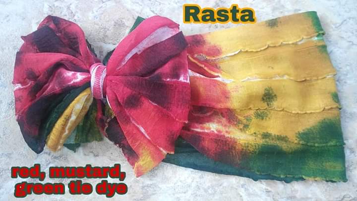 Rasta Ruffle Headband