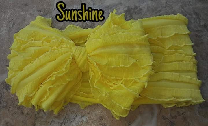 Sunshine Mini Ruffle Headband