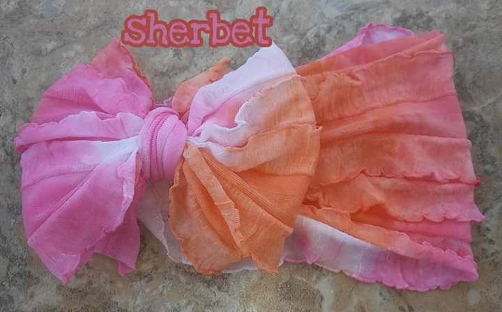 Sherbet Ruffle Headband