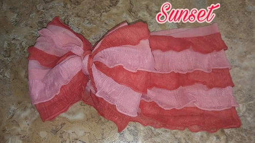 Sunset Ruffle Headband