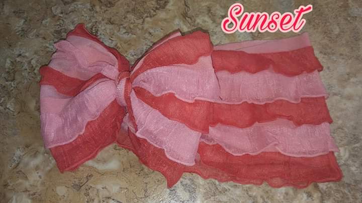 Sunset Ruffle Headband