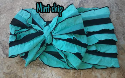 Mint Chip Ruffle Headband