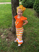 Candy Corn Ruffle Headband