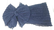 Midnight Blue Mini Ruffle Headband