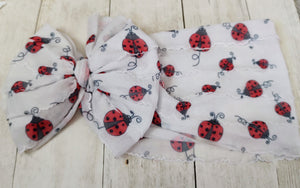 Ladybug Ruffle Headband