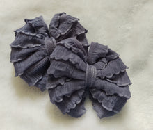 Steel Orchid Ruffle Bow/Piggies