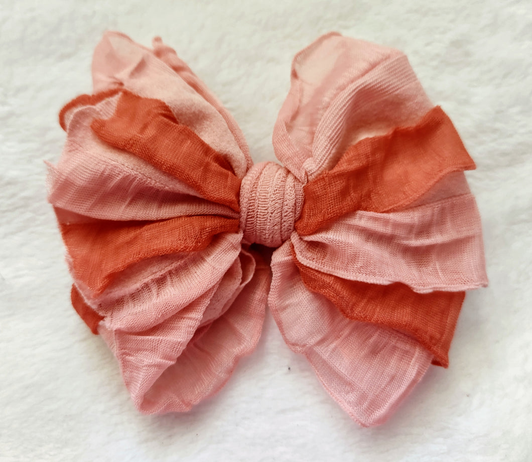 Sunset Ruffle Bows/Piggies