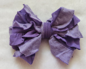 Purple Passion Ruffle Bows/Piggies