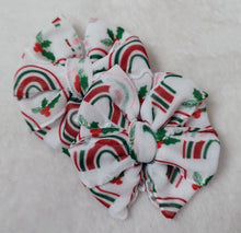 Christmas Rainbow Ruffle Bows/Piggies