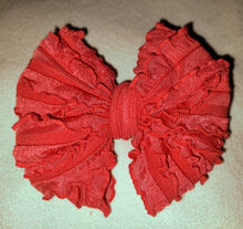 Coral Mini Ruffle Bows/Piggies