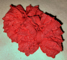 Coral Mini Ruffle Bows/Piggies