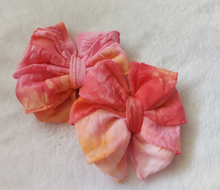 Sherbet Tie Dye Ruffle Bow/Piggies (colors will vary)